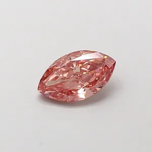 1.01ct MARQUISE Fancy Intense Brownish Pink VS2 Coloured Lab diamond