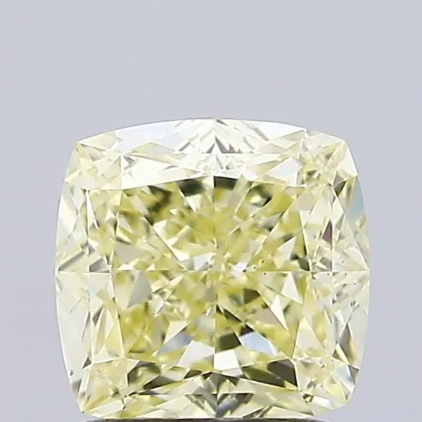 1.31ct CUSHION Fancy Yellow VS1 Coloured Lab diamond