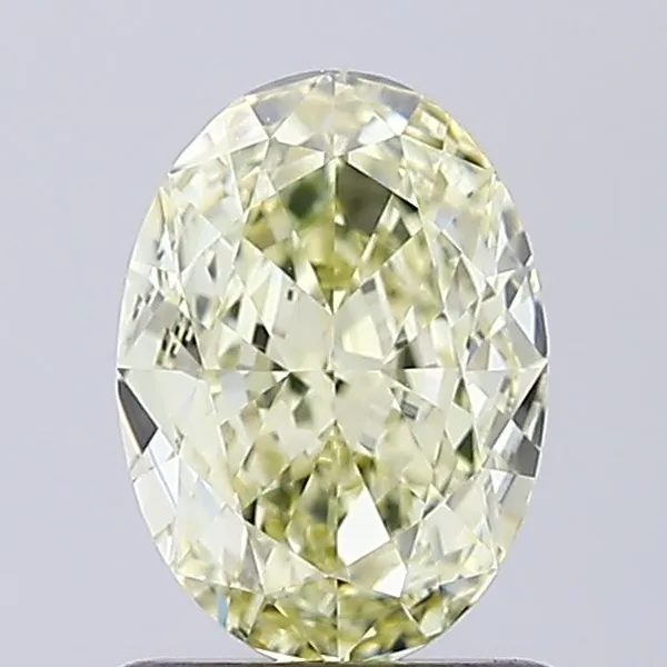 1.2ct OVAL Fancy Yellow VVS2 Coloured Lab diamond