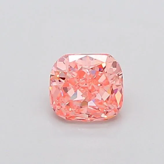 0.96ct CUSHION Fancy Vivid Pink VS1 Coloured Lab diamond