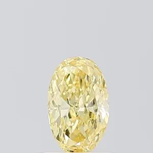 0.53ct OVAL Fancy Intense Yellow VVS2 Coloured Lab diamond