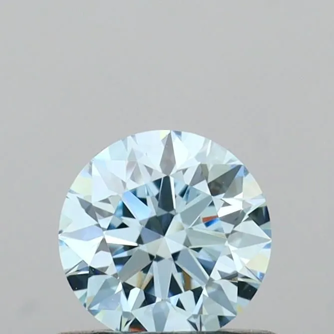 0.54ct ROUND Fancy Intense Blue VVS2 Coloured Lab diamond