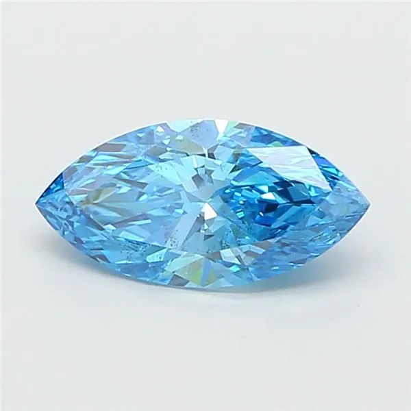 2.06ct MARQUISE Fancy Vivid Blue VS2 Coloured Lab diamond