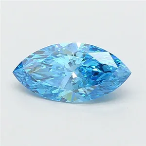 2.06ct MARQUISE Fancy Vivid Blue VS2 Coloured Lab diamond