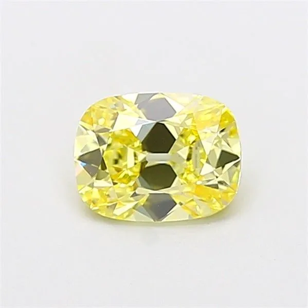 1.02ct CUSHION Fancy Yellow VS1 Coloured Lab diamond