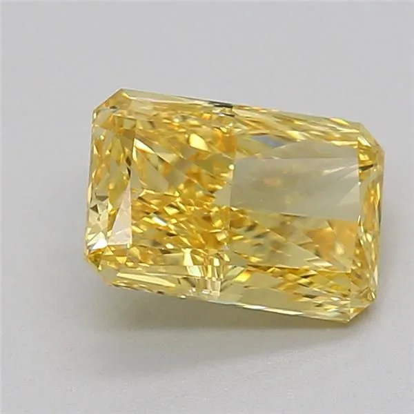 1.06ct RADIANT Fancy Intense Yellow VVS2 Coloured Lab diamond