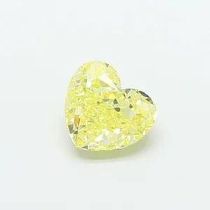 1.01ct HEART Fancy Intense Yellow VVS2 Coloured Lab diamond