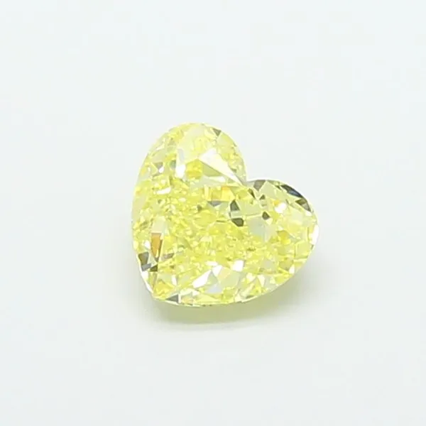 1.01ct HEART Fancy Intense Yellow VVS2 Coloured Lab diamond