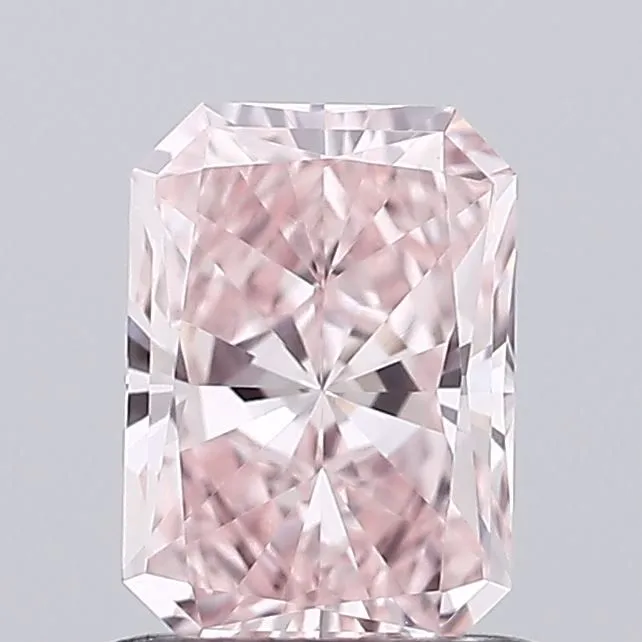 0.49ct RADIANT Fancy Intense Pink VVS2 Coloured Lab diamond