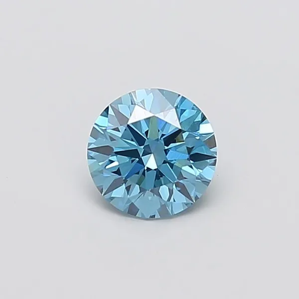 1.09ct ROUND Fancy Vivid Blue VS1 Coloured Lab diamond