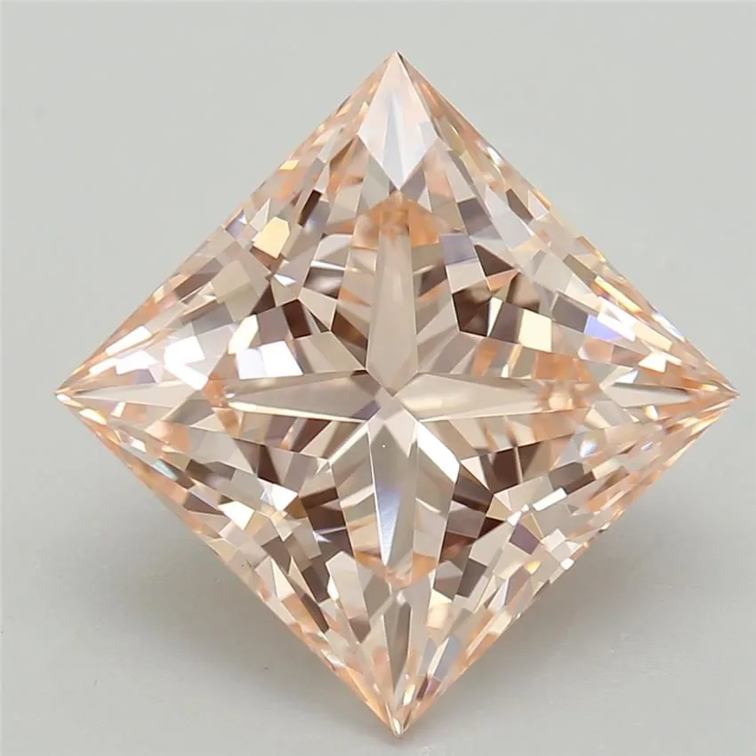 2.57ct PRINCESS Fancy Intense Pink VVS2 Coloured Lab diamond