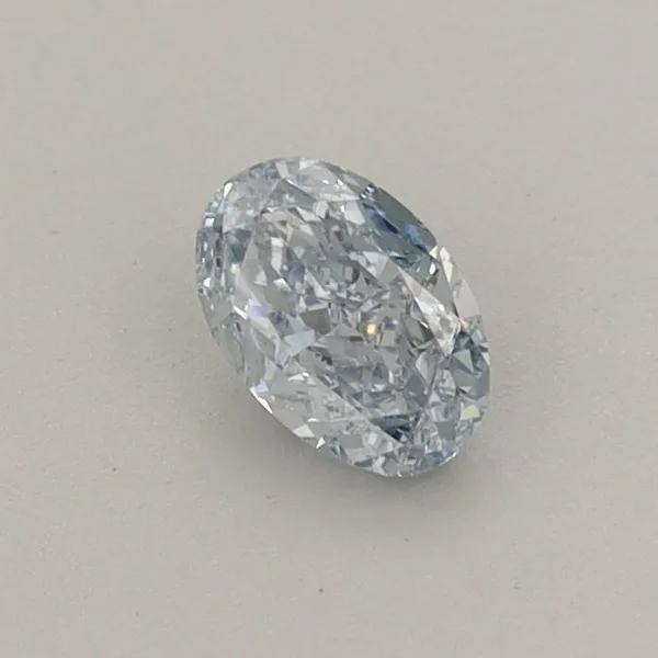 0.37ct OVAL Fancy Blue VVS1 Coloured Lab diamond