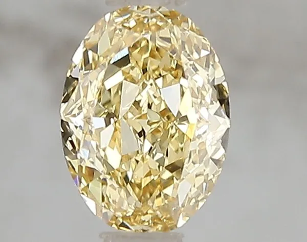 1.01ct OVAL Fancy Intense Yellow VS1 Coloured Lab diamond