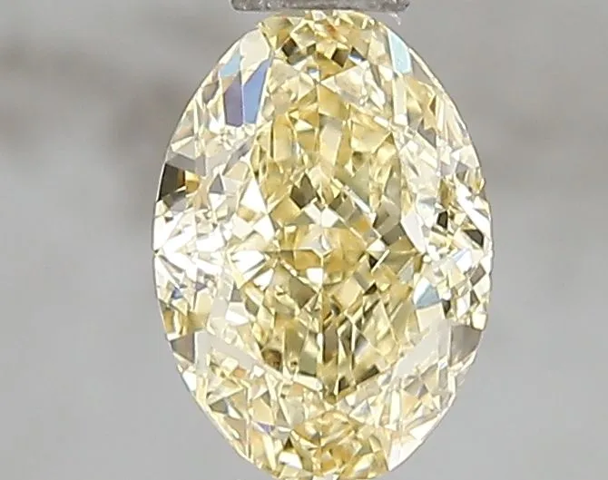 1.01ct OVAL Fancy Intense Yellow VS2 Coloured Lab diamond