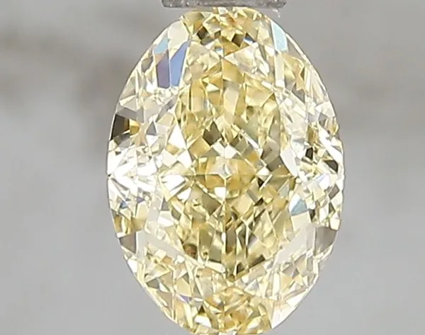 1.01ct OVAL Fancy Intense Yellow VS2 Coloured Lab diamond