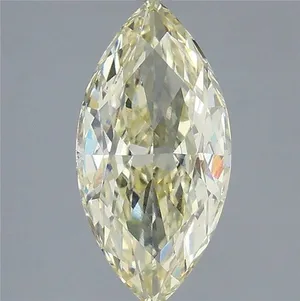 2.6ct MARQUISE Fancy Light Yellow VS1 Coloured Lab diamond