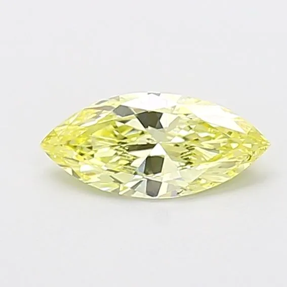 0.63ct MARQUISE Fancy Intense Yellow VS1 Coloured Lab diamond
