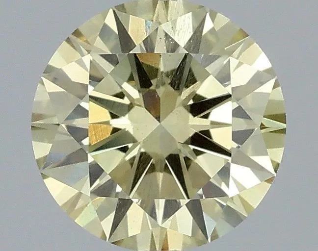 1.06ct ROUND Fancy Yellow SI1 Coloured Lab diamond