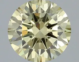 1.06ct ROUND Fancy Yellow SI1 Coloured Lab diamond