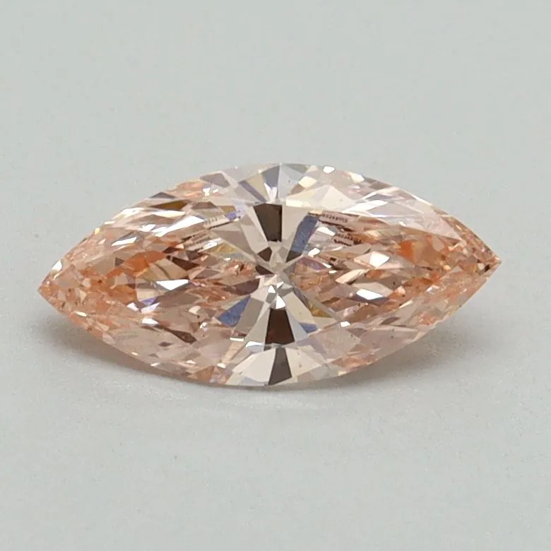 0.53ct MARQUISE Fancy Intense Pink VS2 Coloured Lab diamond