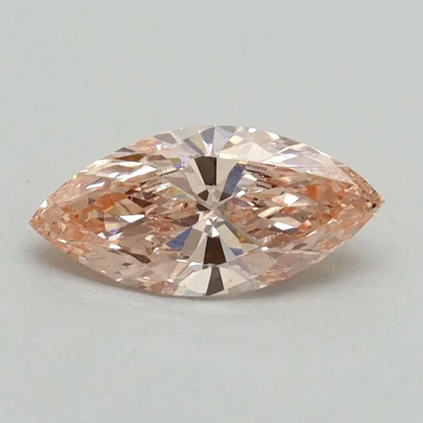 0.53ct MARQUISE Fancy Intense Pink VS2 Coloured Lab diamond