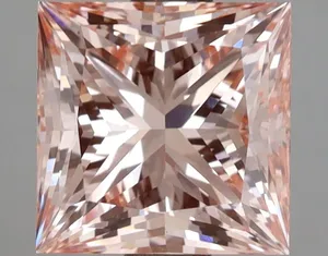 3.12ct PRINCESS Fancy Intense Pink VS1 Coloured Lab diamond