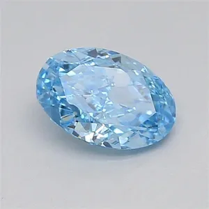 0.36ct OVAL Fancy Vivid Blue VS1 Coloured Lab diamond