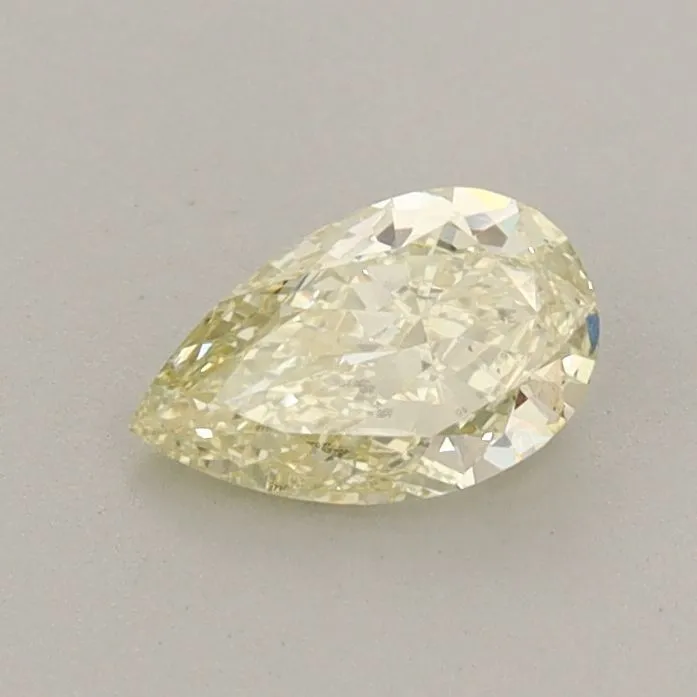 0.53ct PEAR Fancy Light Yellow VS2 Coloured Lab diamond
