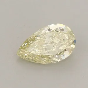 0.53ct PEAR Fancy Light Yellow VS2 Coloured Lab diamond
