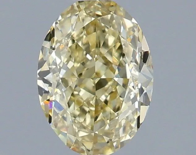 1.02ct OVAL Fancy Yellow VVS2 Coloured Lab diamond