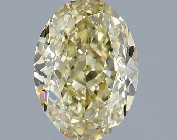 1.02ct OVAL Fancy Yellow VVS2 Coloured Lab diamond