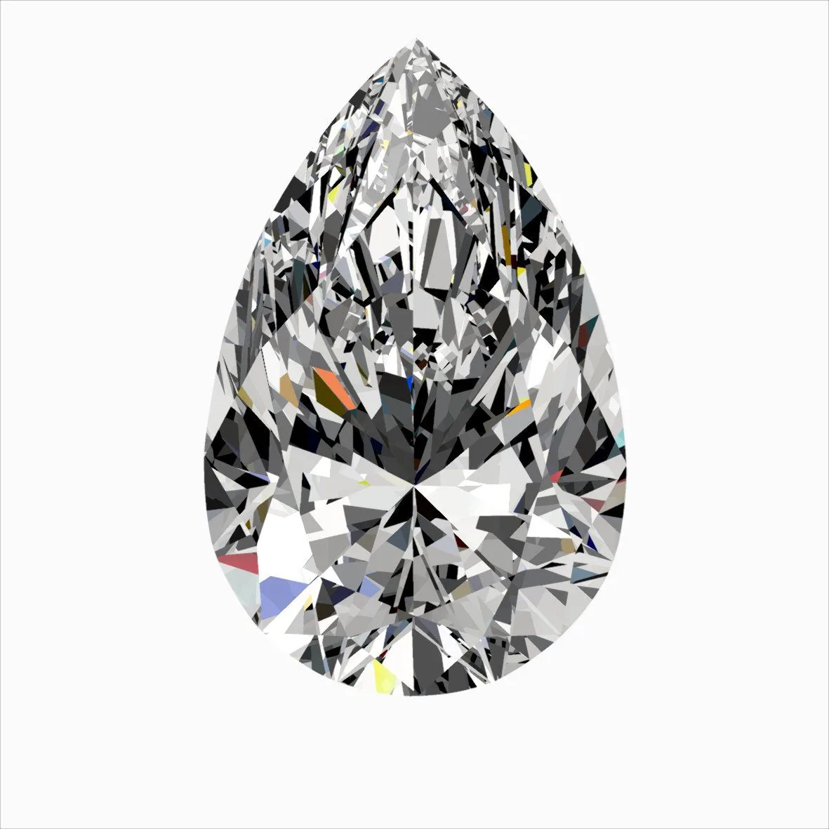 0.46ct PEAR G VVS2 Natural diamond