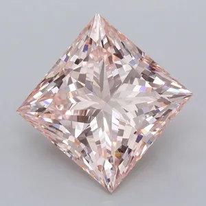 5.05ct PRINCESS Fancy Intense Pink VS1 Coloured Lab diamond