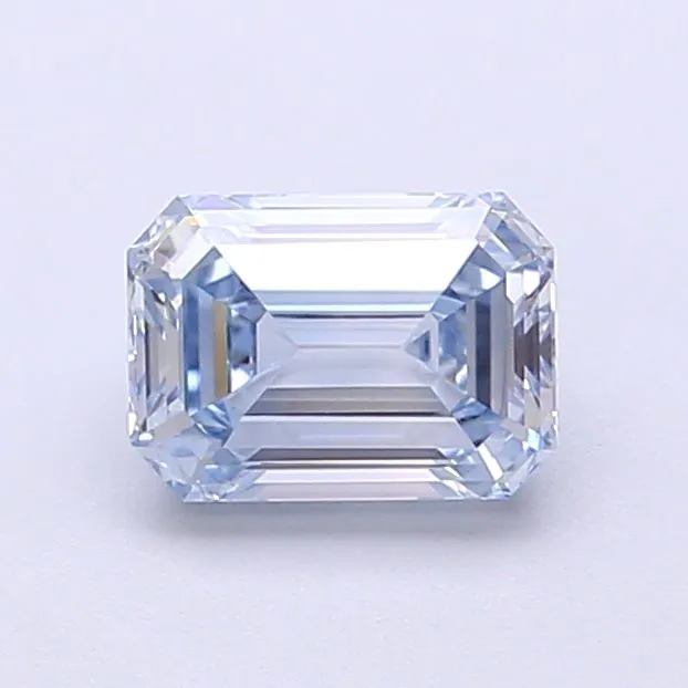 1.01ct EMERALD Fancy Blue VS1 Coloured Lab diamond