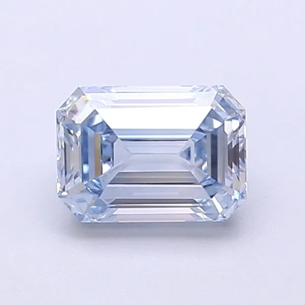 1.01ct EMERALD Fancy Blue VS1 Coloured Lab diamond