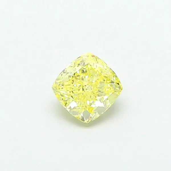1.02ct CUSHION Fancy Intense Yellow VVS2 Coloured Lab diamond