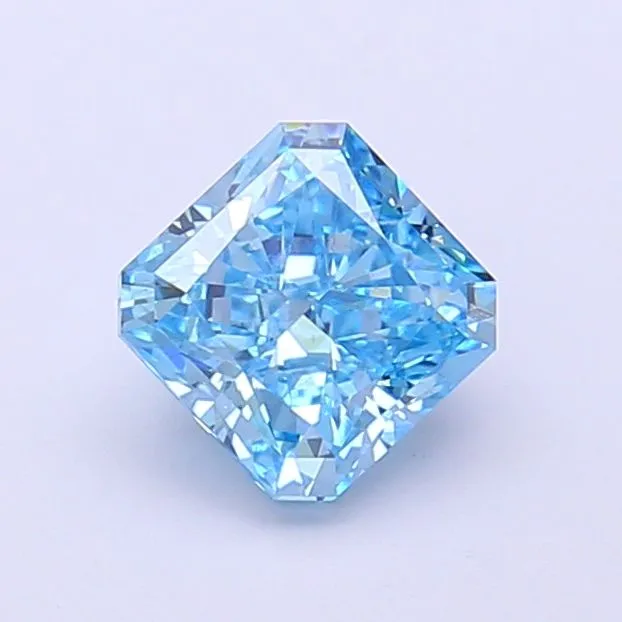 1.13ct RADIANT Fancy Vivid Blue VS2 Coloured Lab diamond