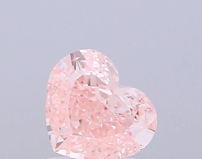 1.01ct HEART Fancy Intense Pink VS1 Coloured Lab diamond