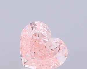 1.01ct HEART Fancy Intense Pink VS1 Coloured Lab diamond