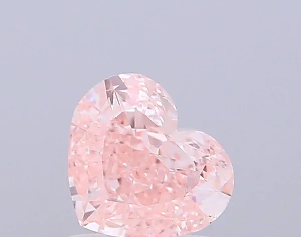 1.01ct HEART Fancy Intense Pink VS1 Coloured Lab diamond