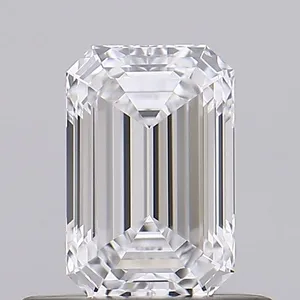 0.57ct EMERALD D FL Lab diamond