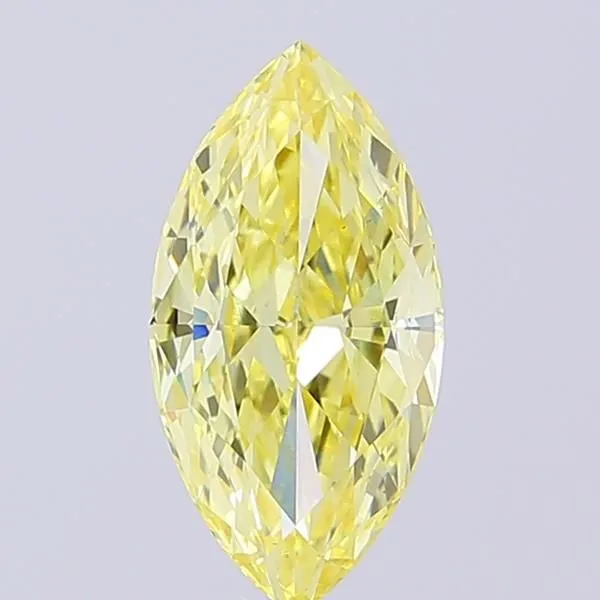 1.98ct MARQUISE Fancy Intense Yellow VS1 Coloured Lab diamond