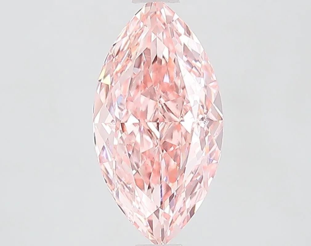 2.02ct MARQUISE Fancy Vivid Pink VS1 Coloured Lab diamond