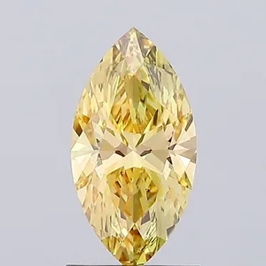 1.04ct MARQUISE Fancy Orange Yellow VS1 Coloured Lab diamond