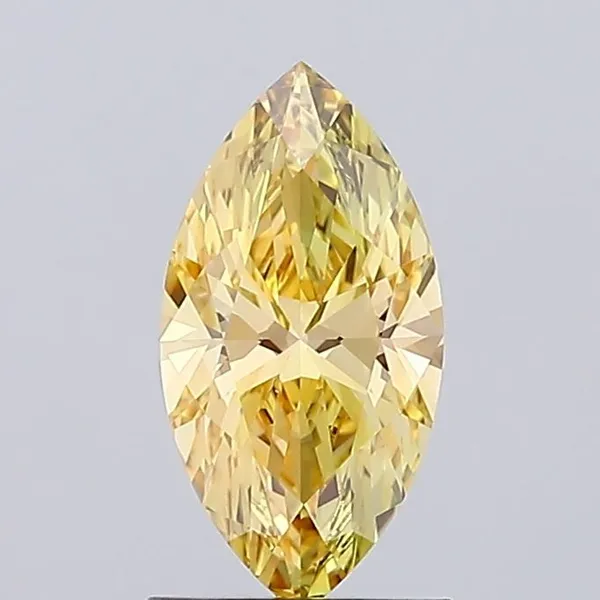 1.04ct MARQUISE Fancy Orange Yellow VS1 Coloured Lab diamond