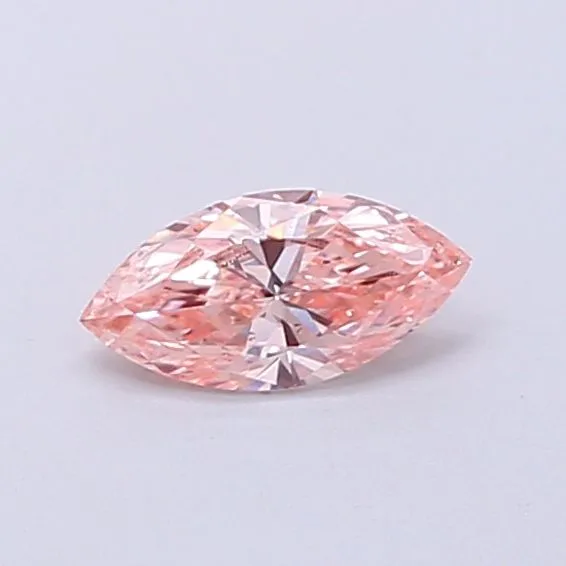 0.31ct MARQUISE Fancy Intense Pink VS2 Coloured Lab diamond