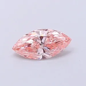 0.31ct MARQUISE Fancy Intense Pink VS2 Coloured Lab diamond