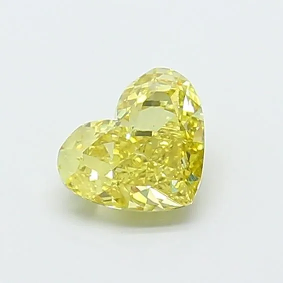 1.55ct HEART Fancy Intense Yellow VS1 Coloured Lab diamond