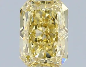 1.09ct RADIANT Fancy Intense Yellow VS2 Coloured Lab diamond