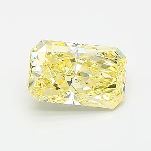 0.9ct RADIANT Fancy Intense Yellow VS2 Coloured Lab diamond
